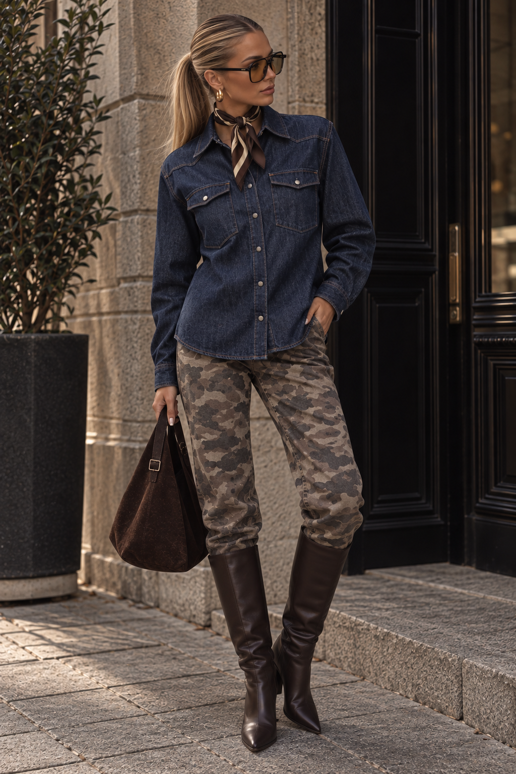 ONLCHARLIZE LS DNM SHIRT