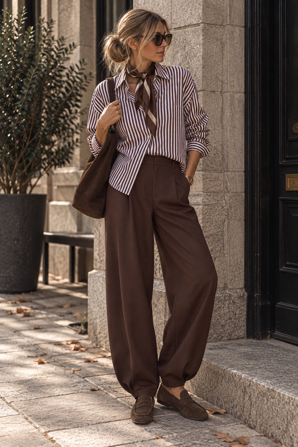 VILEORA HW BARREL ANKLE PANTS