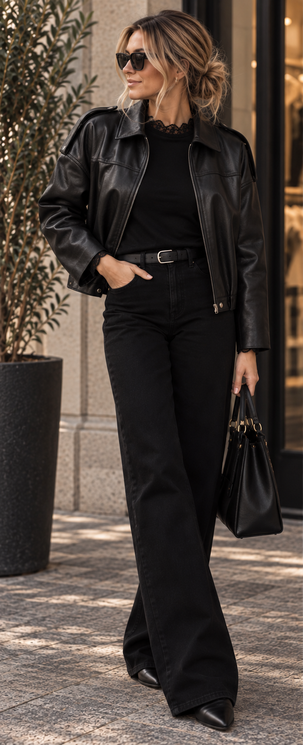 ONLMOON-NELI L/S FAUX LEATHER BOMBER