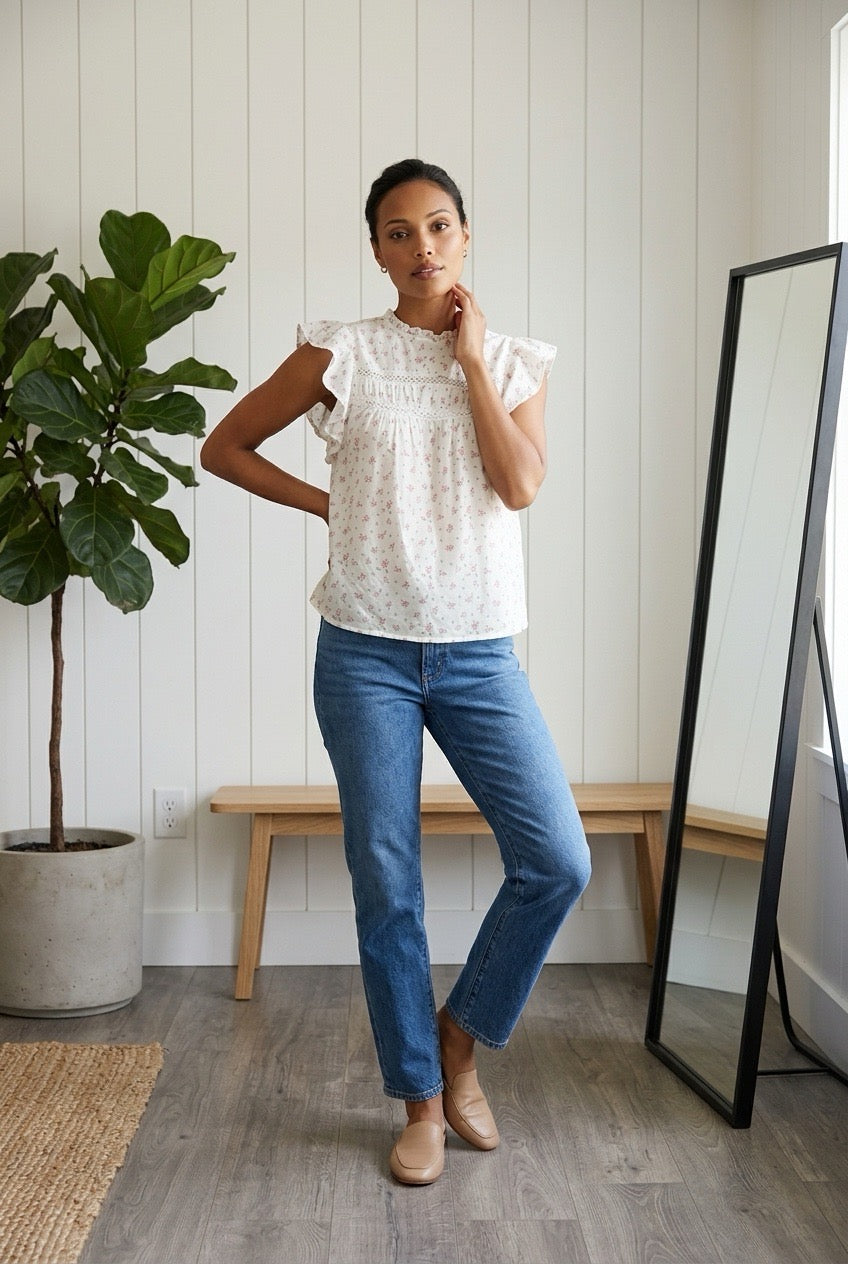 VMTRINE SL LACE TOP