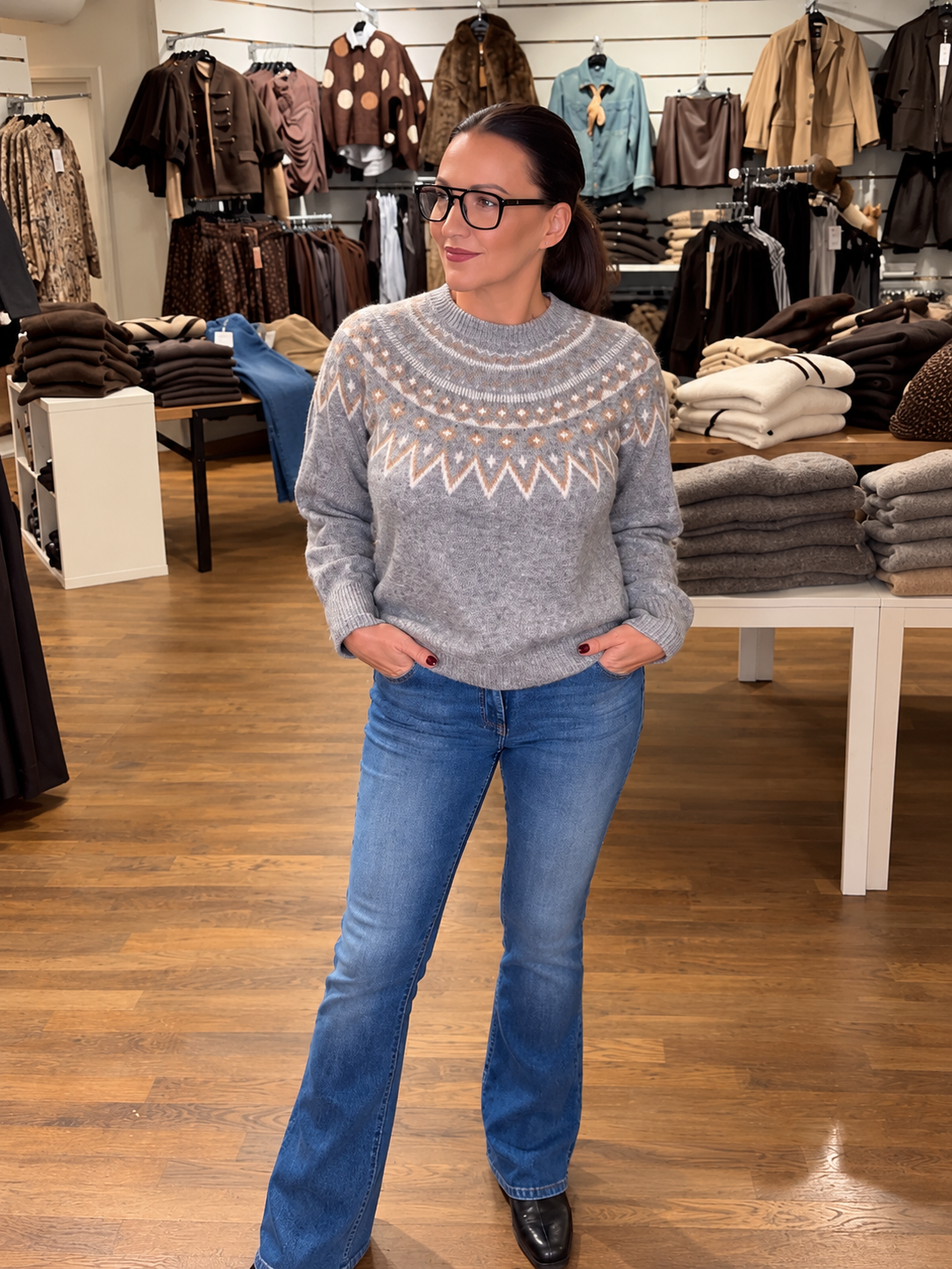 JDYJUNIE L/S ON FAIR ISLE PULLOVER