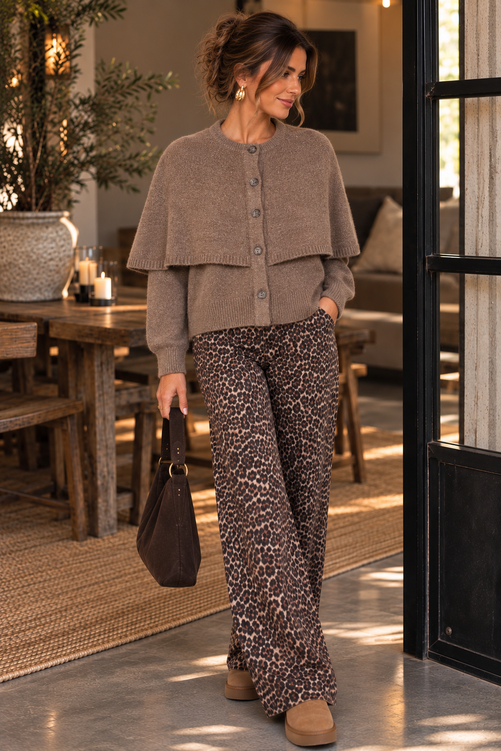 PCAICO CAPE KNIT CARDIGAN