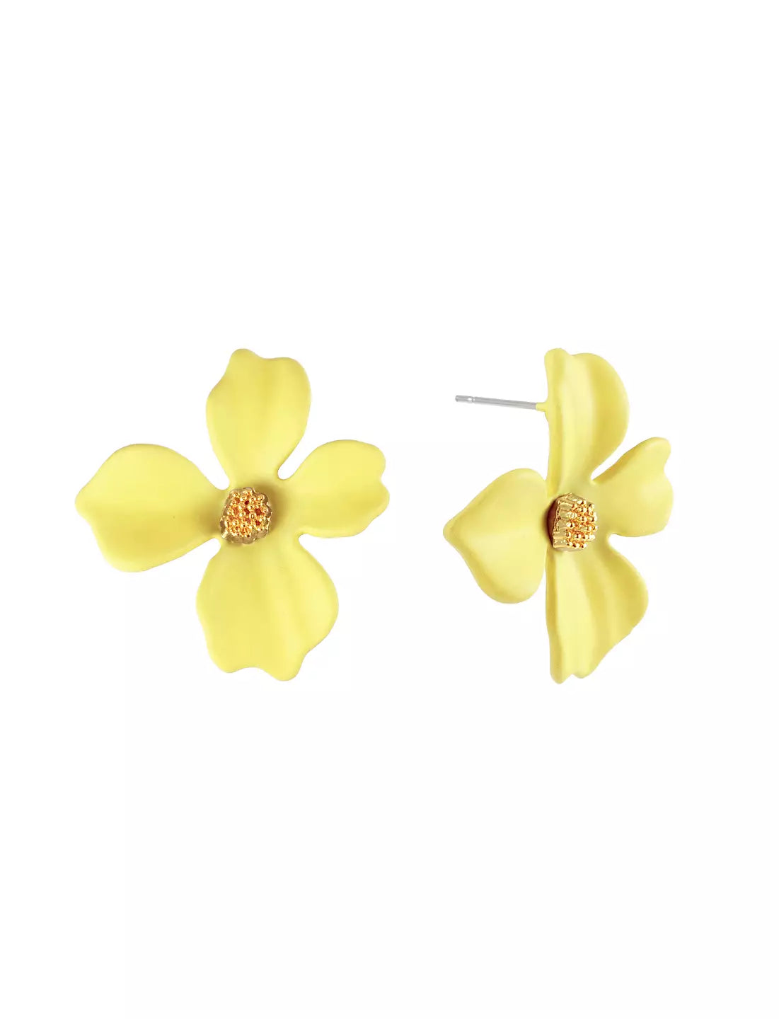 LILLY FLOWER EARRING YELLOW