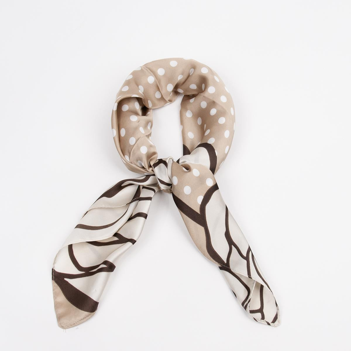 Scarf Dot Beige