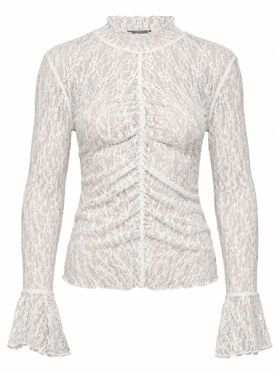 JDYLALA L/S HIGH NECK LACE TOP