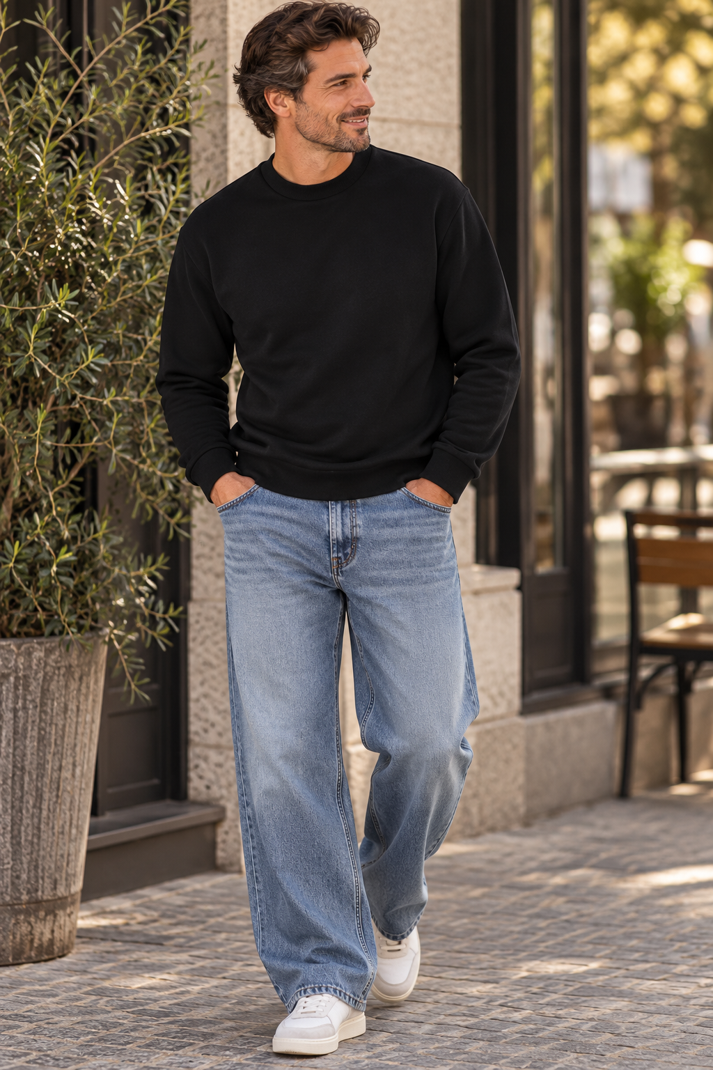 SLMEMANUEL SOFT CREW NECK SWEAT