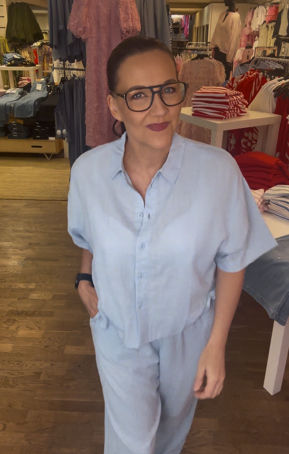 VMLINN 2/4 SHORT SHIRT WVN