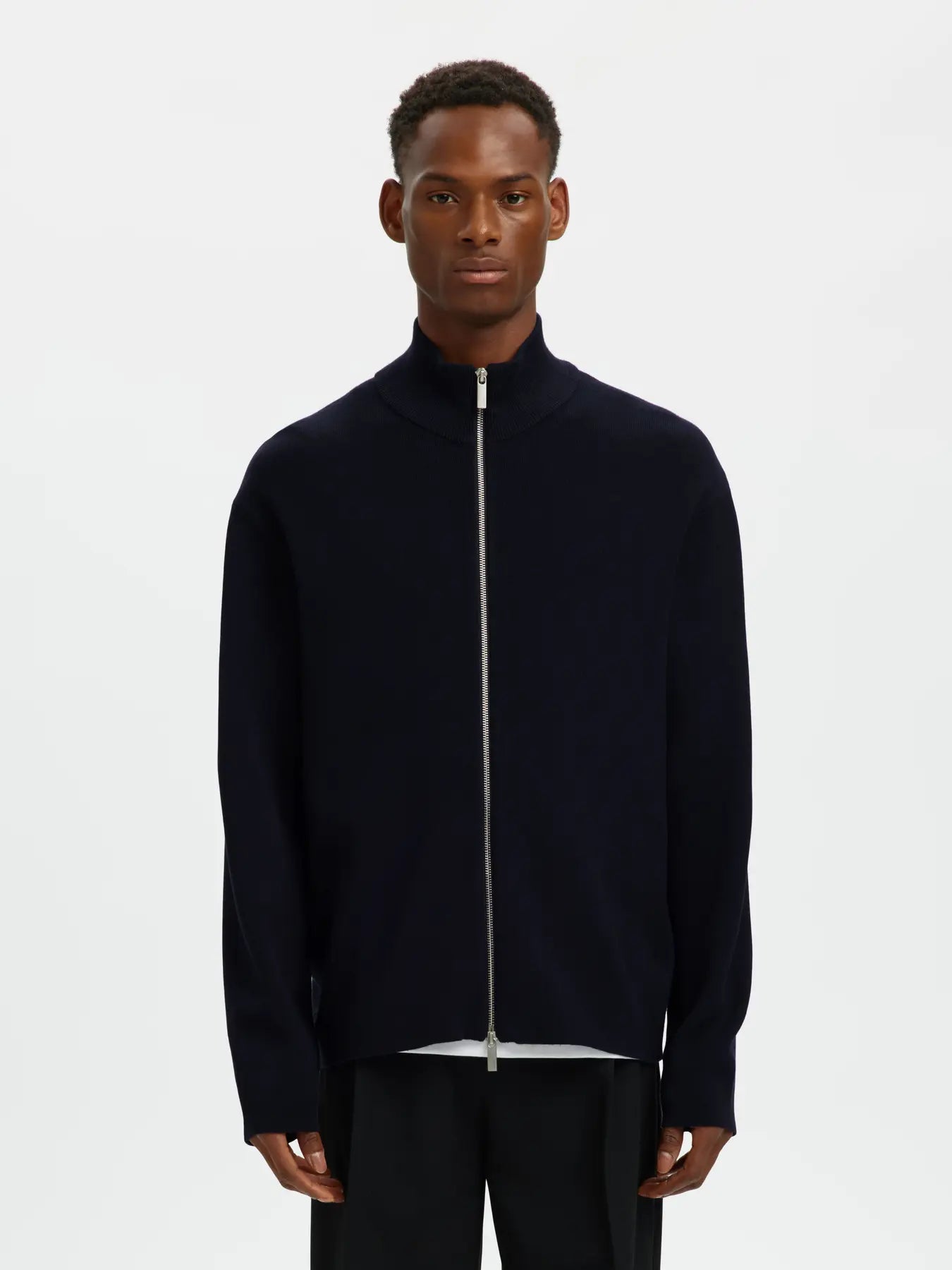 SLHTELLER FN RELAXED ZIP CARDIGAN