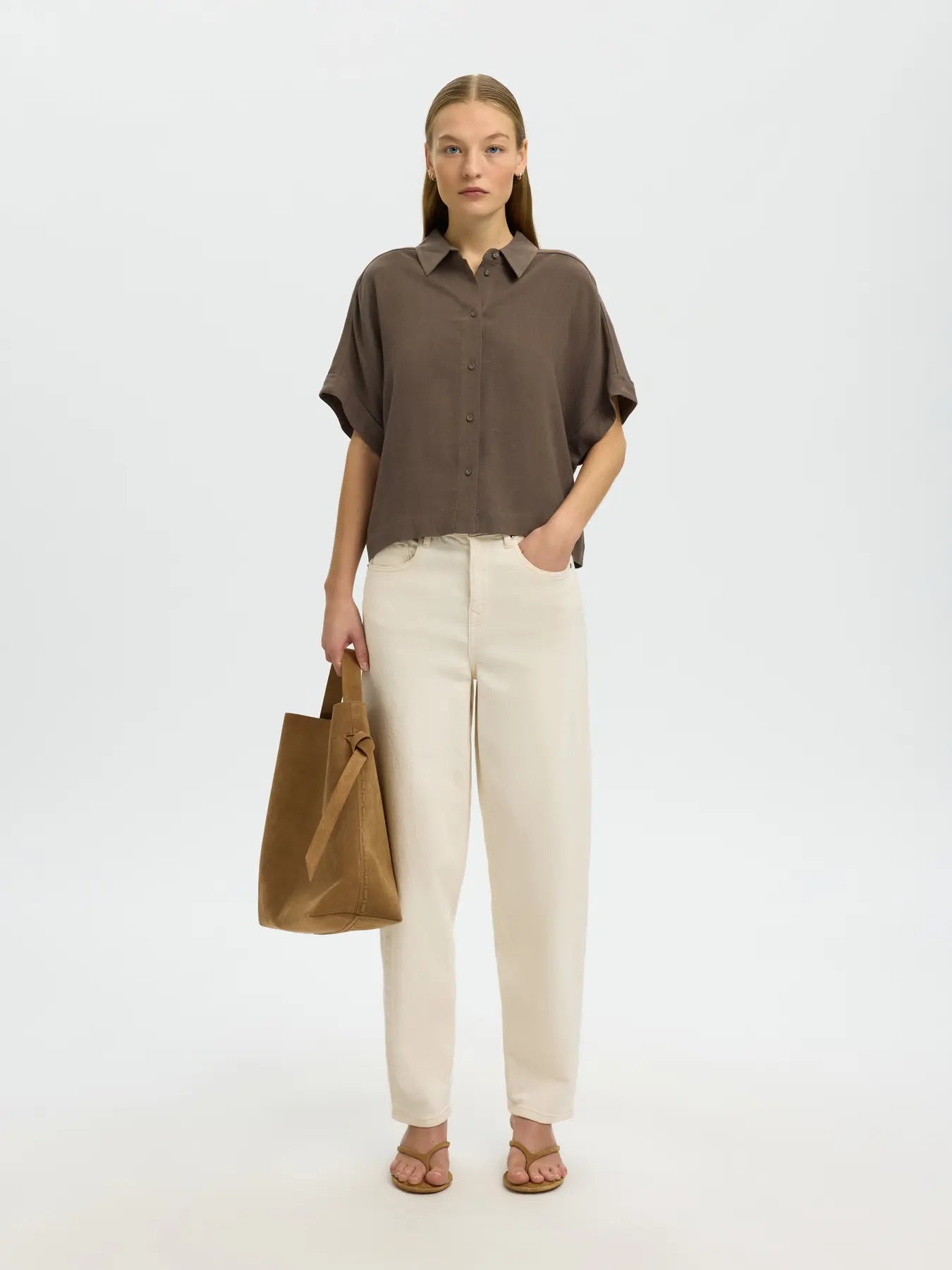 SLWVIVA SS CROPPED SUN SHIRT