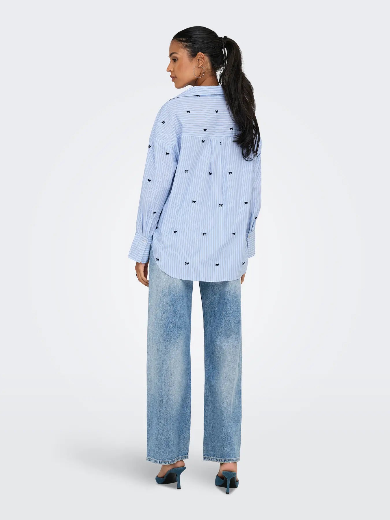 ONLOREGON ZEIDI LS BOW SHIRT