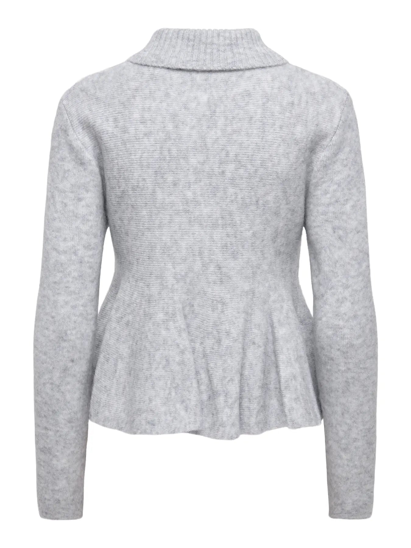 ONLSOFIA LS POLO COLLAR PEPLUM EX KNT