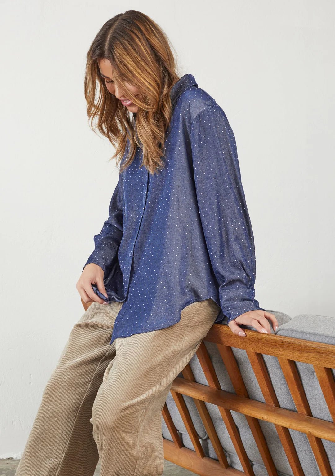 Kate Shirt - Blue Shine