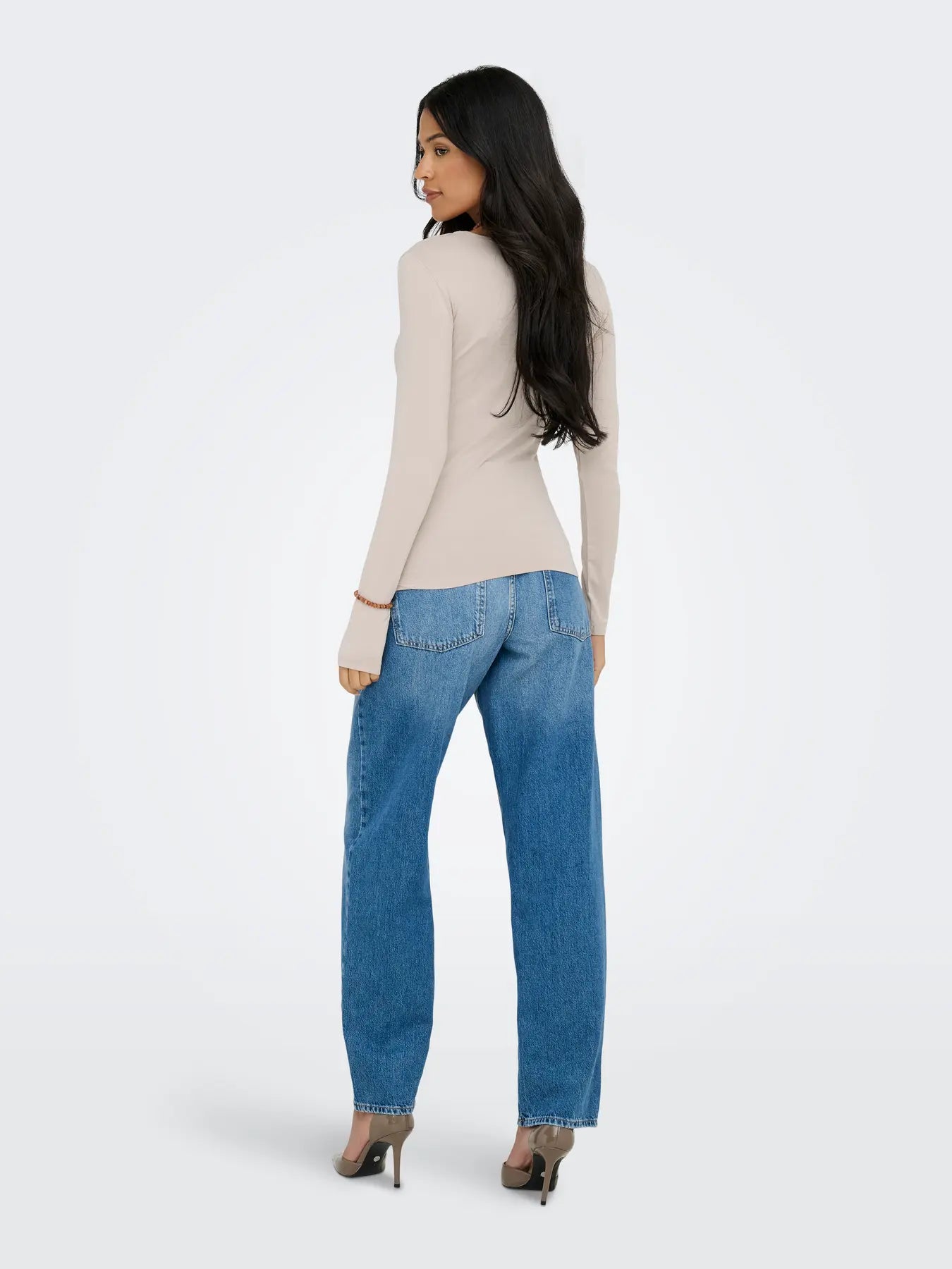 JDYMILA L/S O-NECK TOP JRS