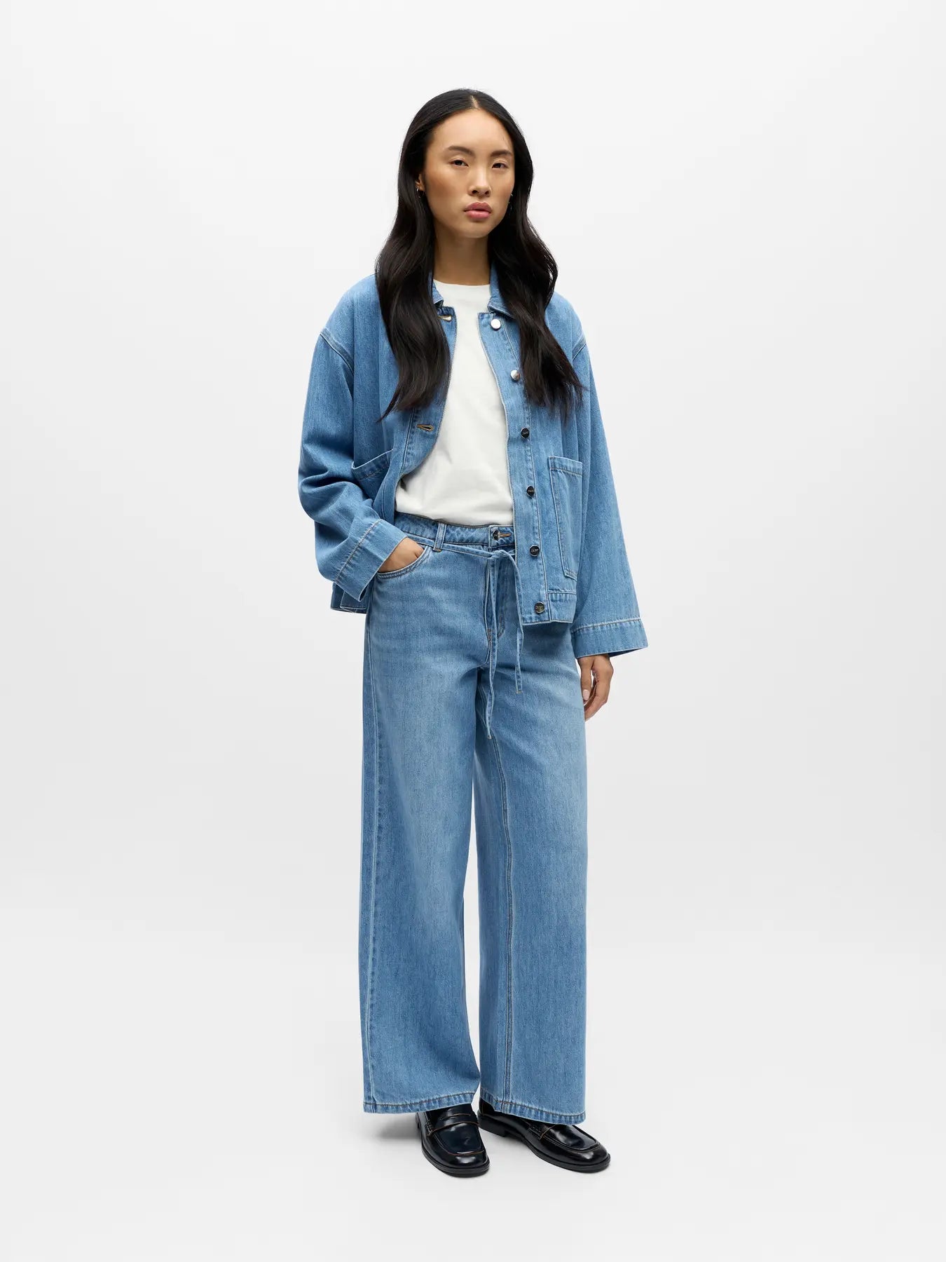 OBJROSIE MW WIDE JEANS