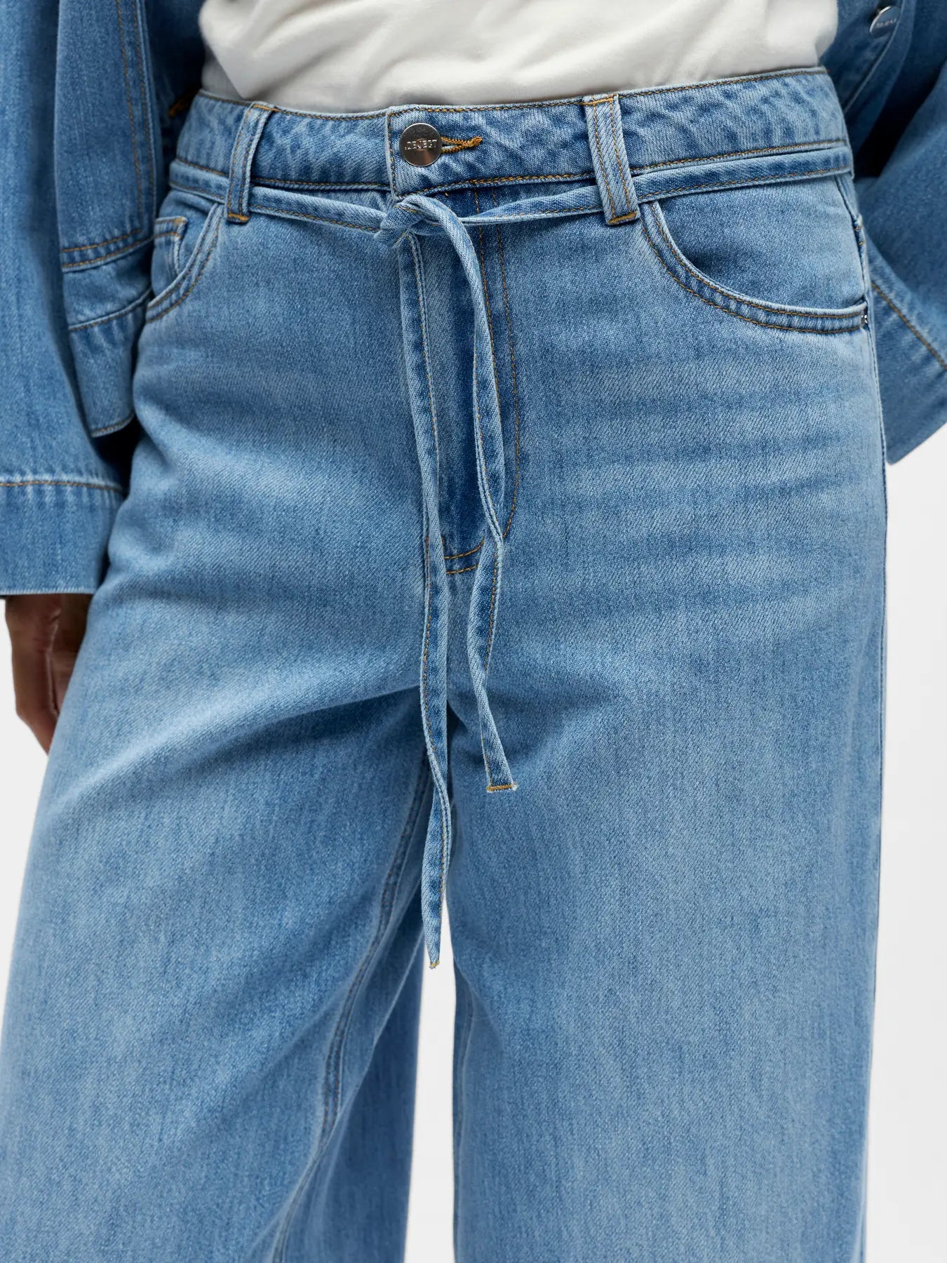 OBJROSIE MW WIDE JEANS
