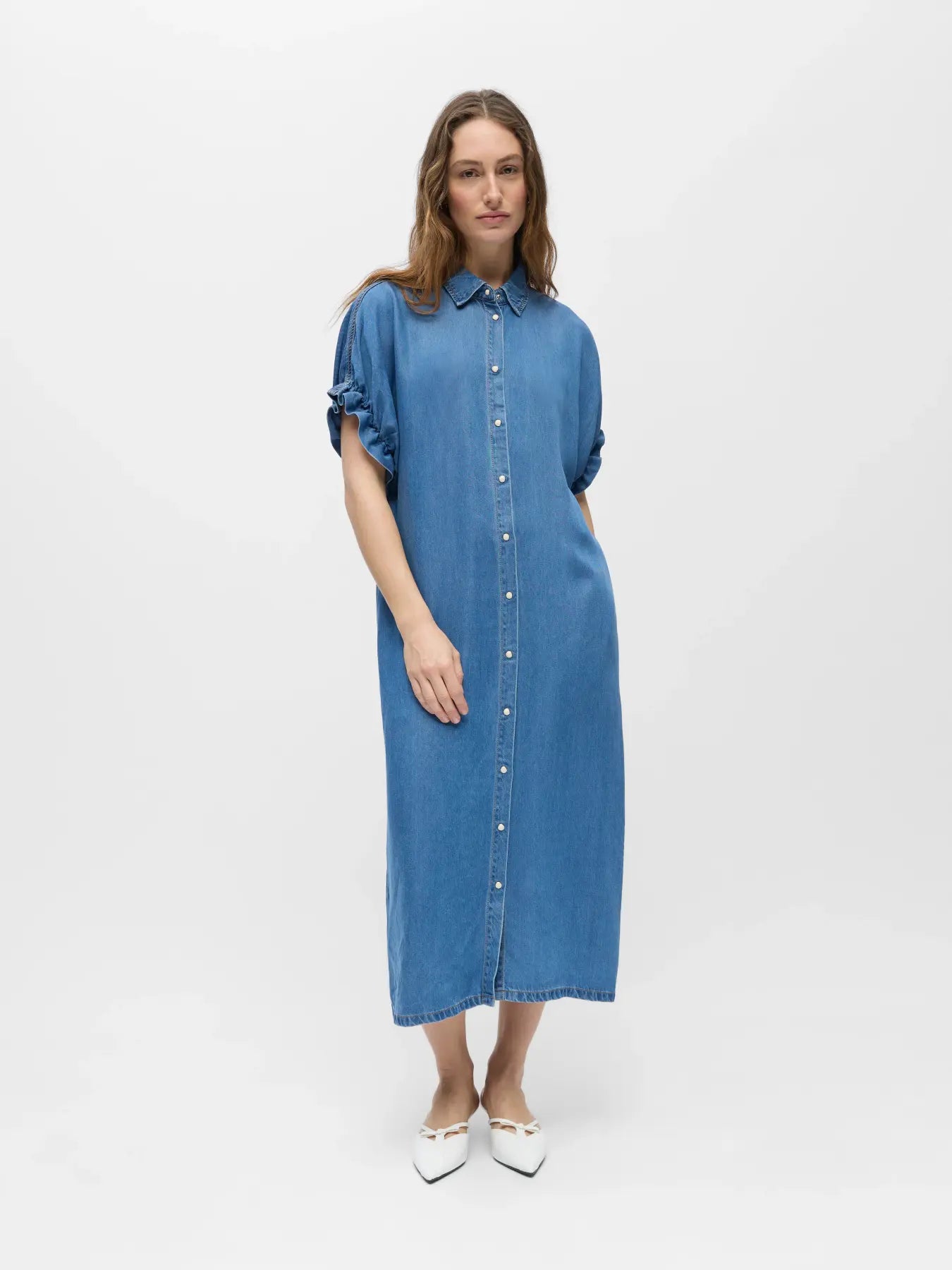 OBJFRAME TIANA 2/4 LO DENIM DRESS