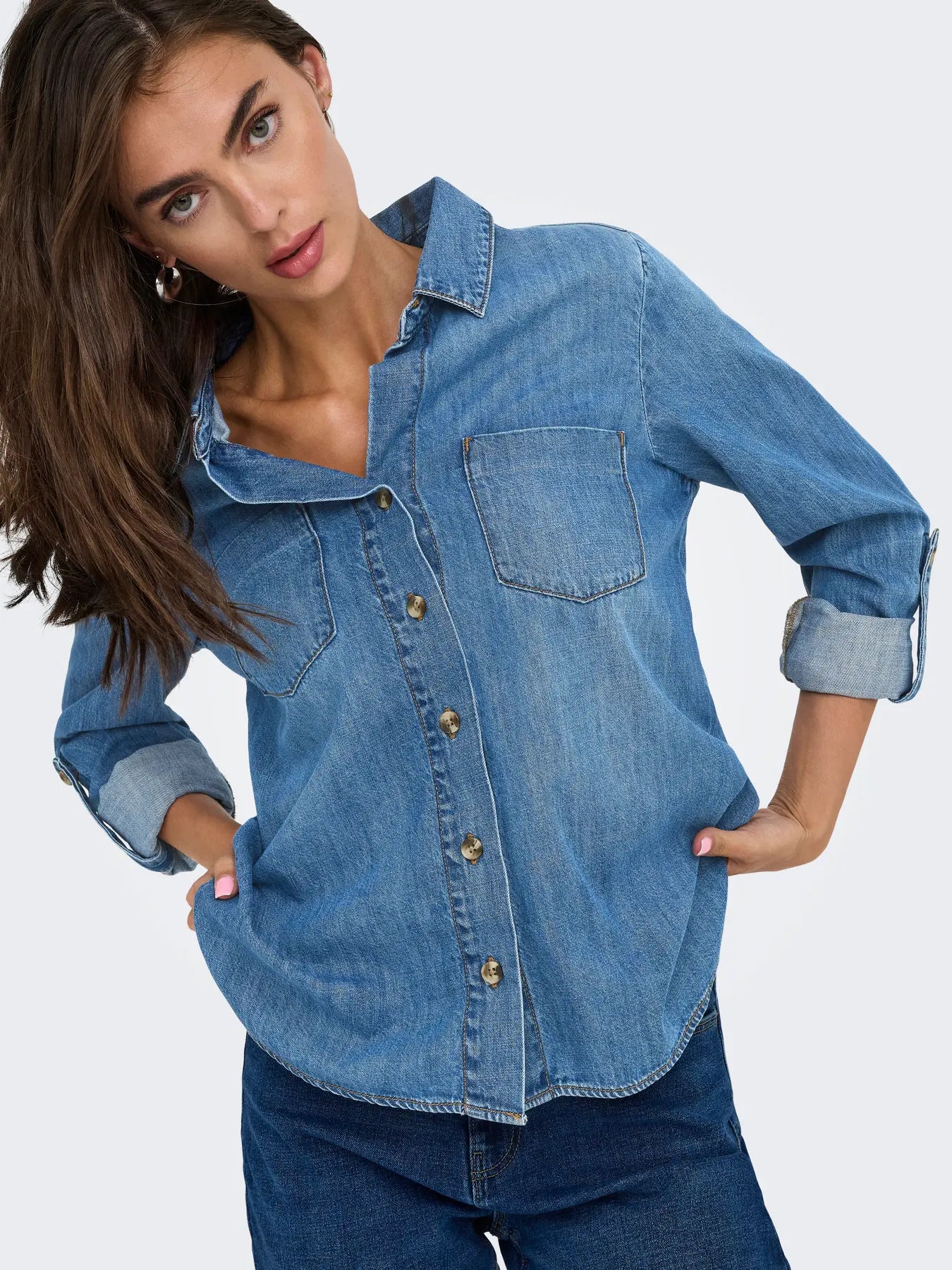 Onlyasmin denim shirt