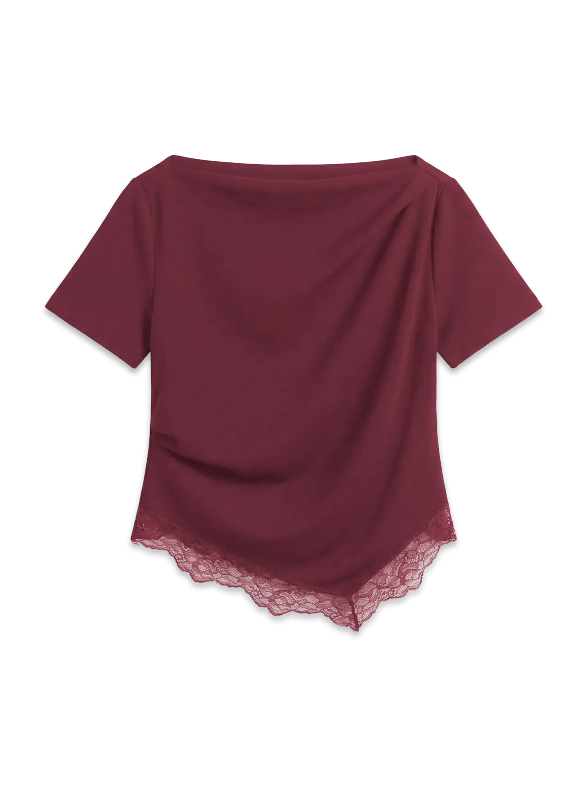 VMNELLI SS LACE BOATNECK TOP JRS