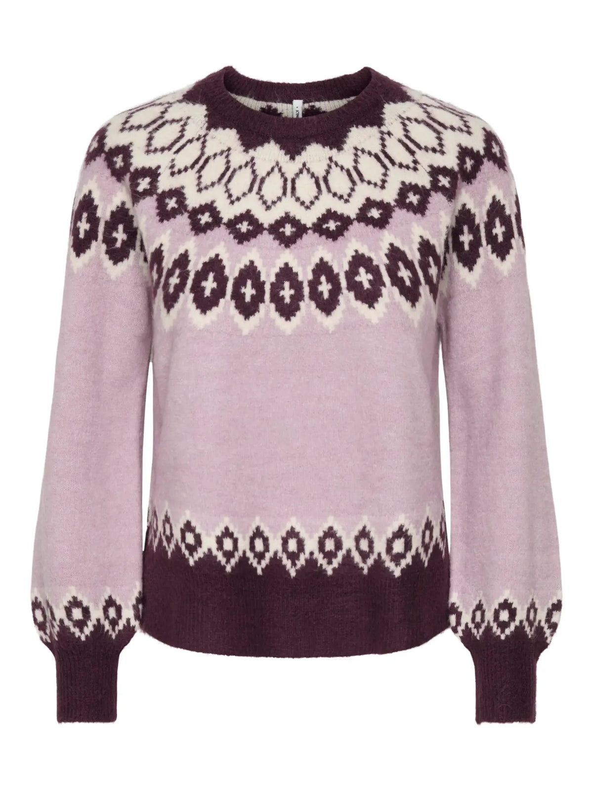 ONLRUSTY LS FAIR ISLE O-NECK