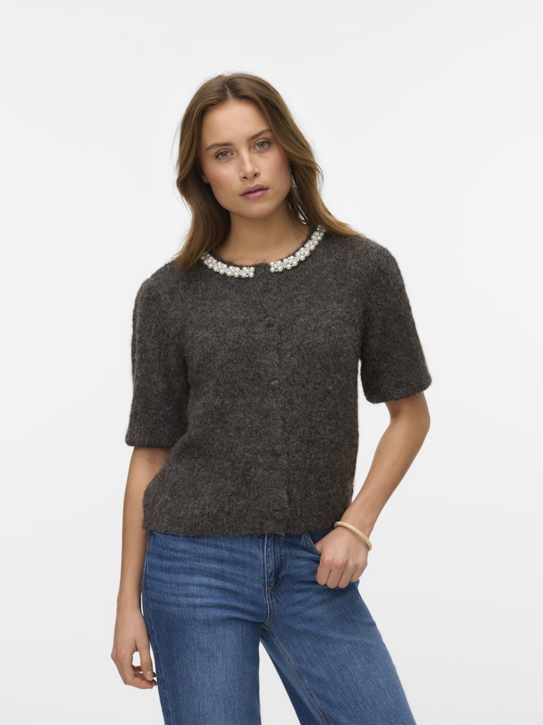 VMOCEAN 2/4 O-NECK JEWELLERY CARDIGAN