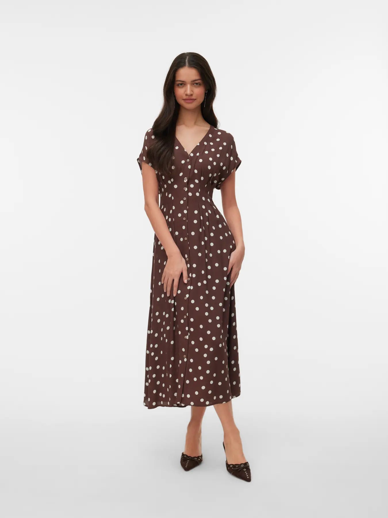 VMELISA SL PLEAT SHIRT 7/8 DRESS