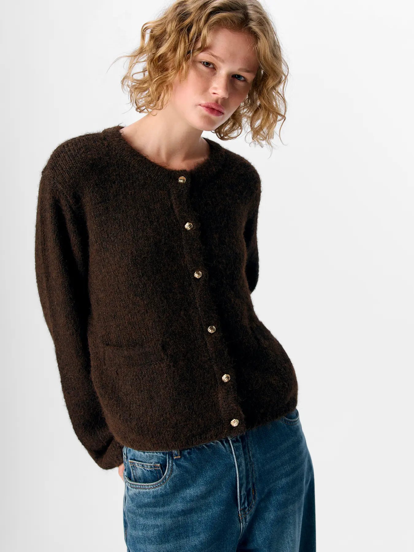 OBJSAGGIA RE L/S KNIT CARDIGAN