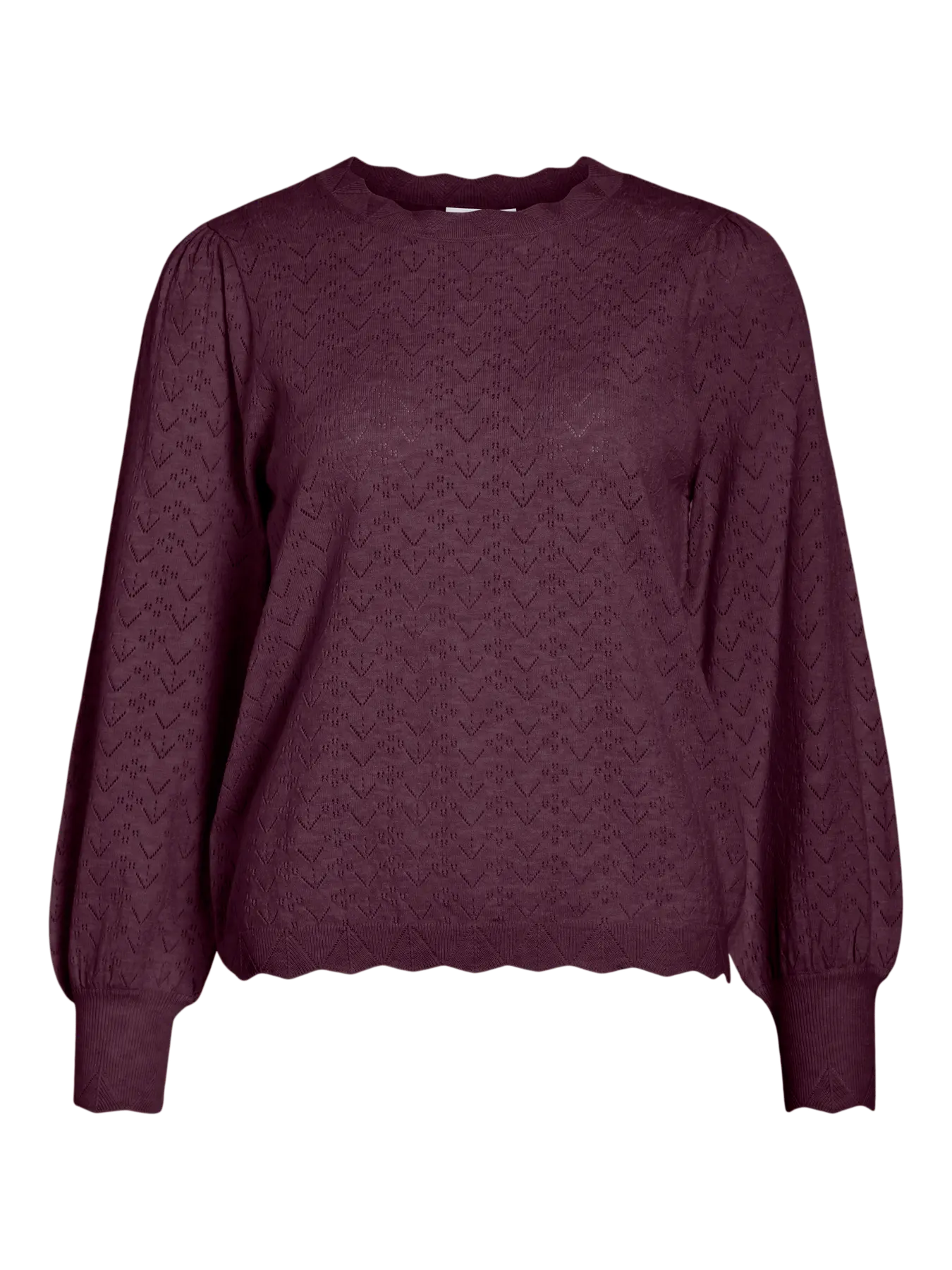 VIEMI O-NECK L/S KNIT TOP