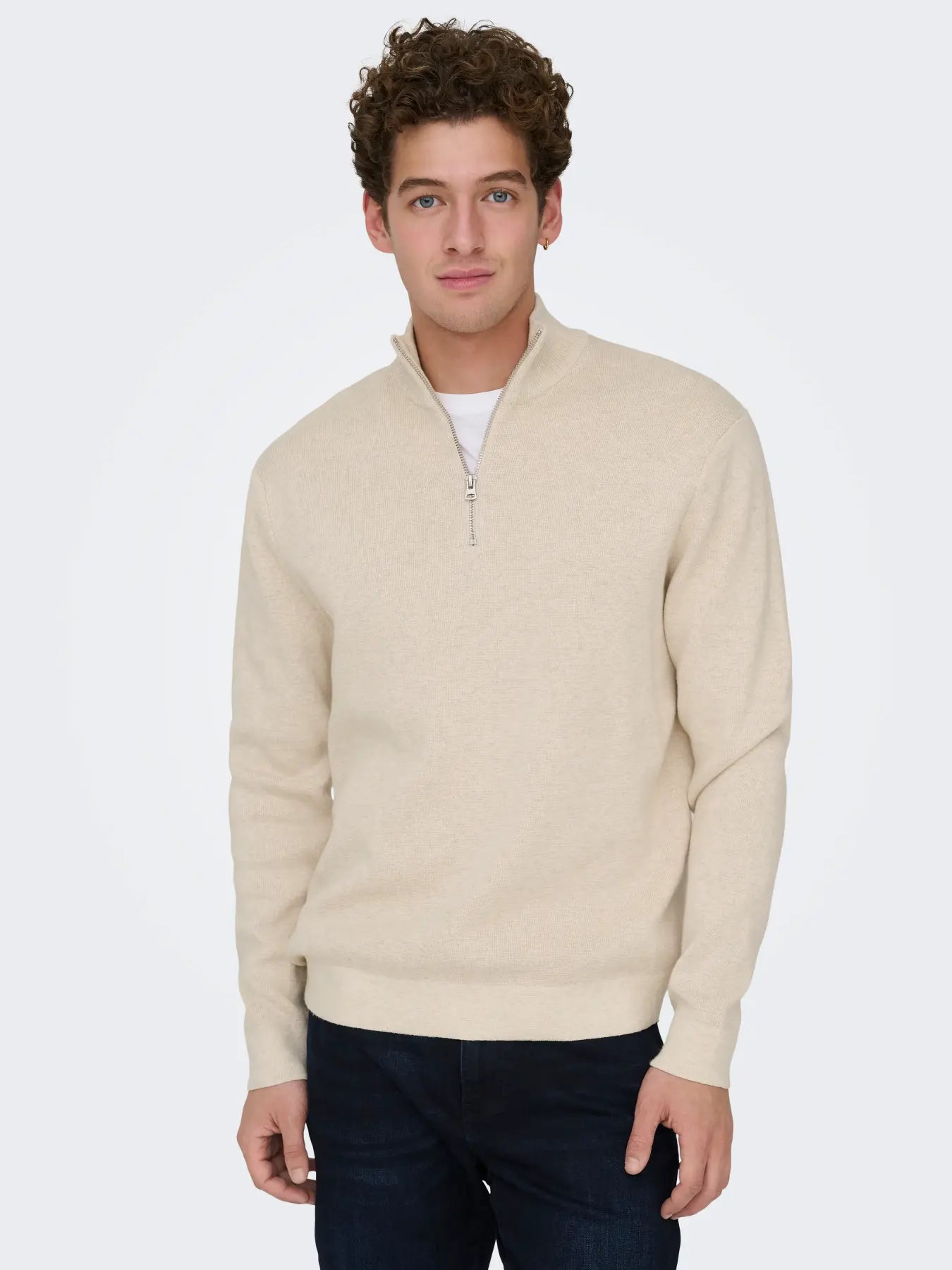 ONSTING REG HALF ZIP KNIT