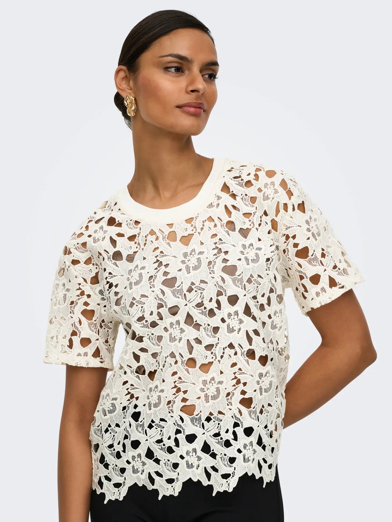 JDYVANYA S/S LACE TOP