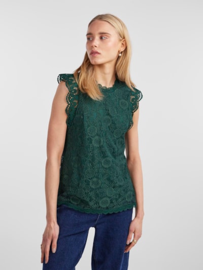 PCOLLINE SL LACE TOP