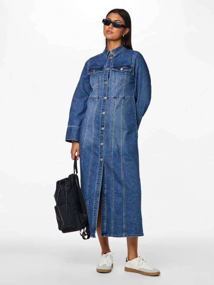 PCFEMMA LS LONG DENIM DRESS