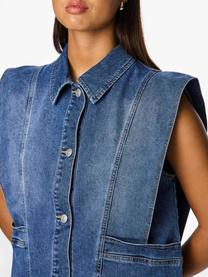 PCFEMMA LOOSE DENIM VEST