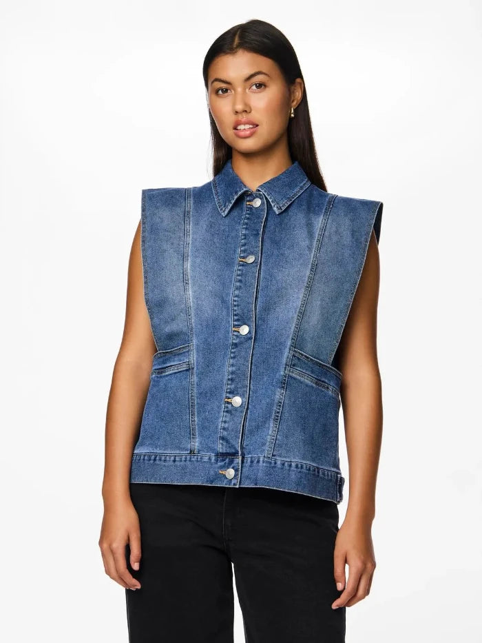 PCFEMMA LOOSE DENIM VEST