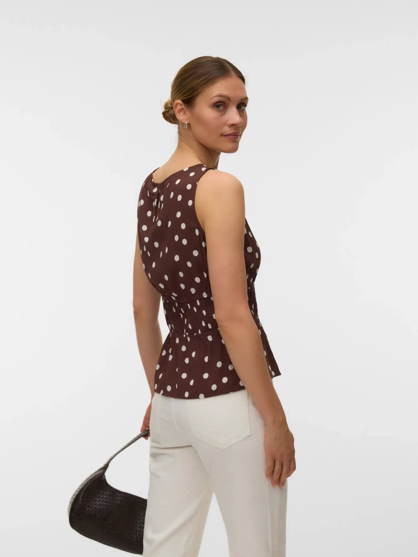VMELISA S/L SMOCK DETAIL TOP