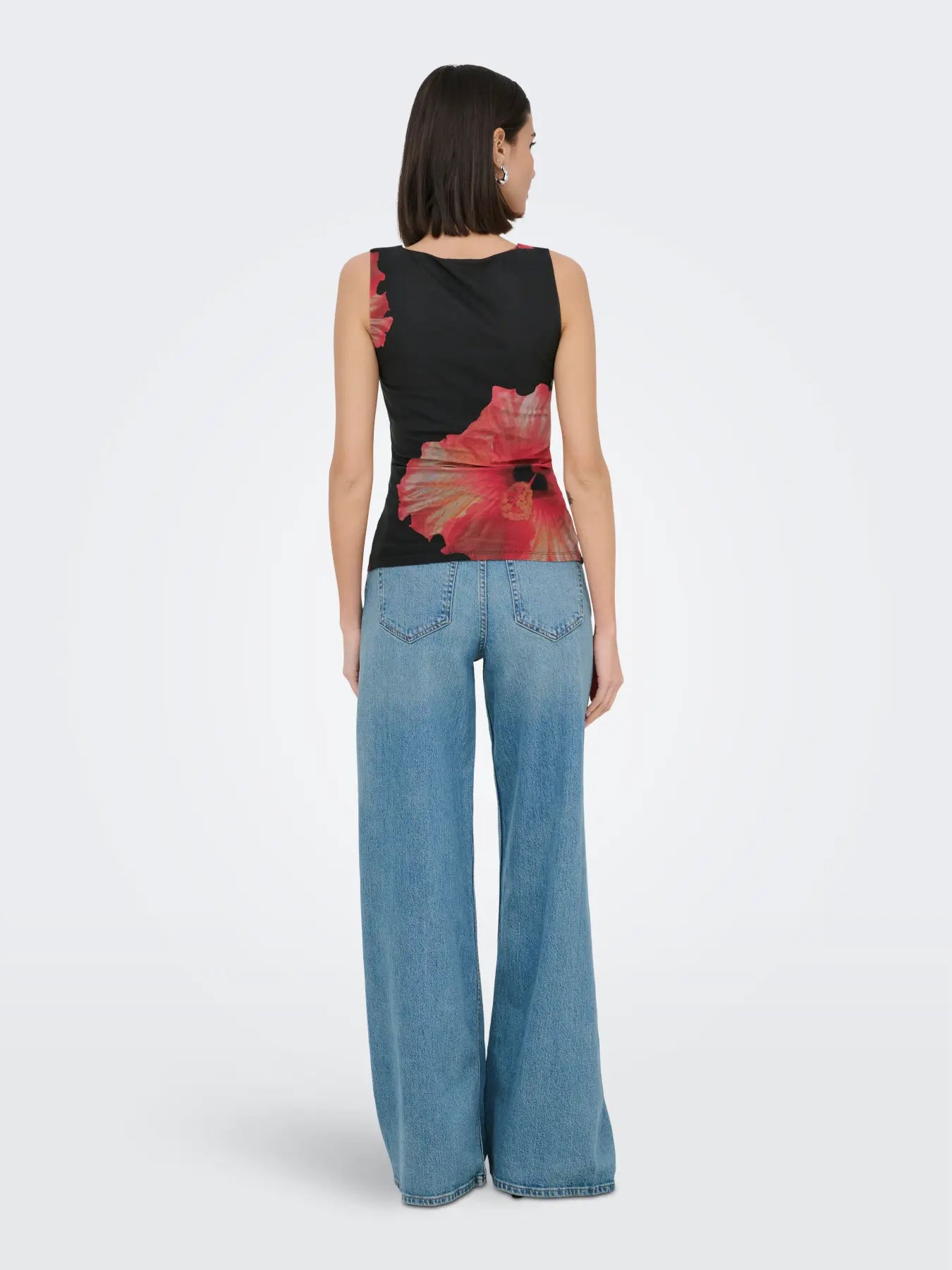 JDYLEA S/L MESH ROUCHING TOP JRS