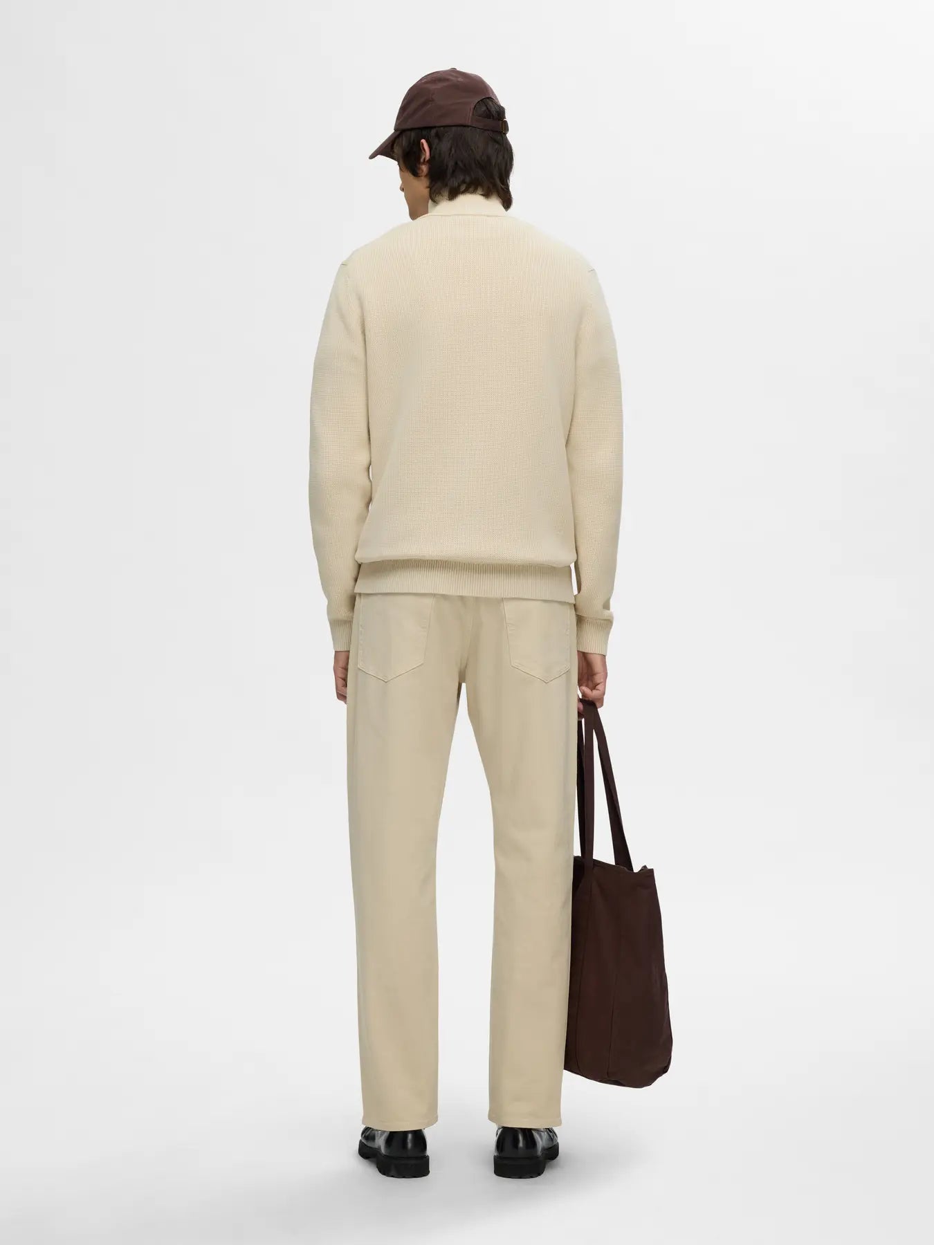 SLHDANE LS KNIT STRUCTURE FULL ZIP