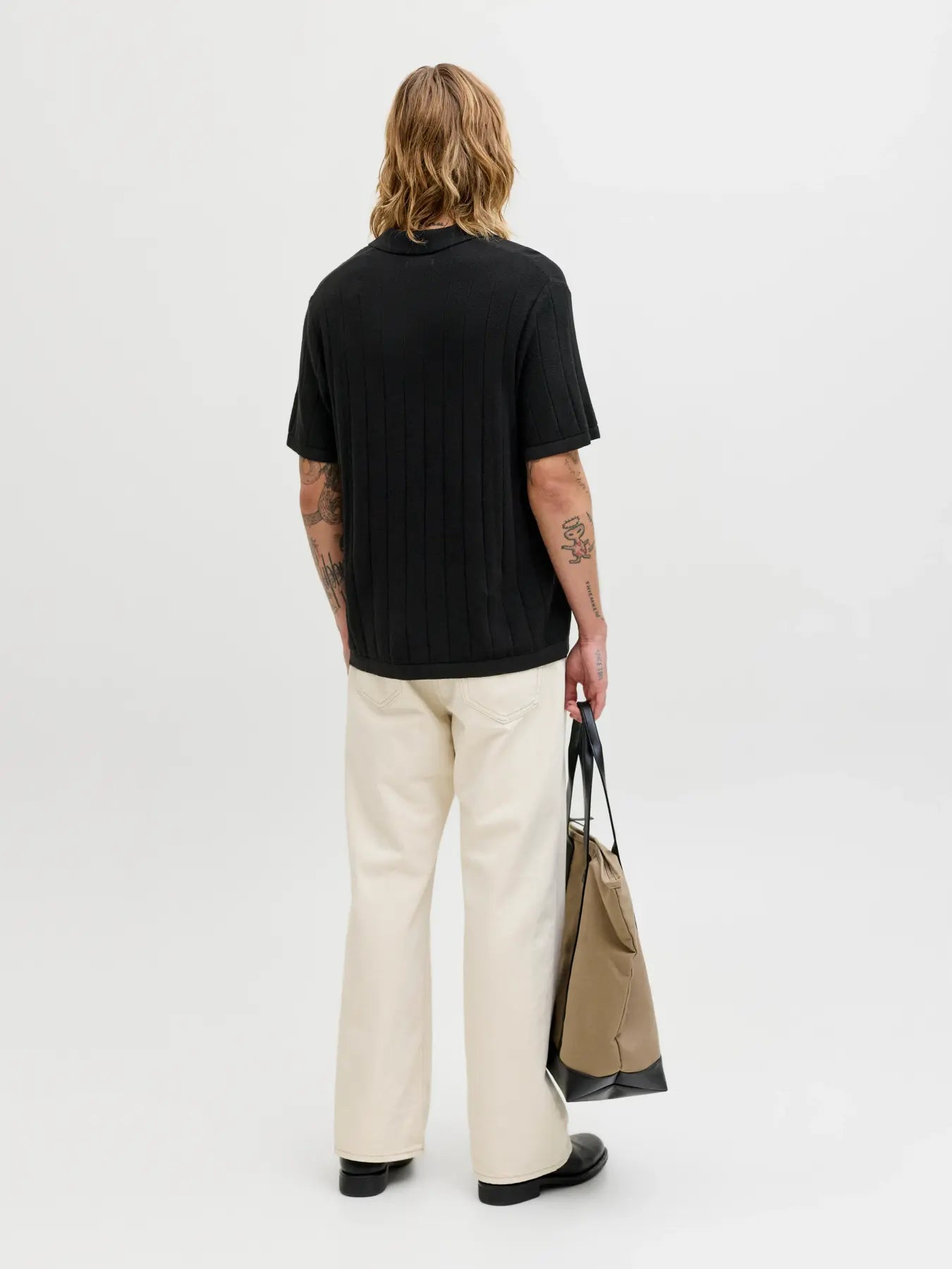 JJEBRADLEY KNIT SPLIT NECK SS