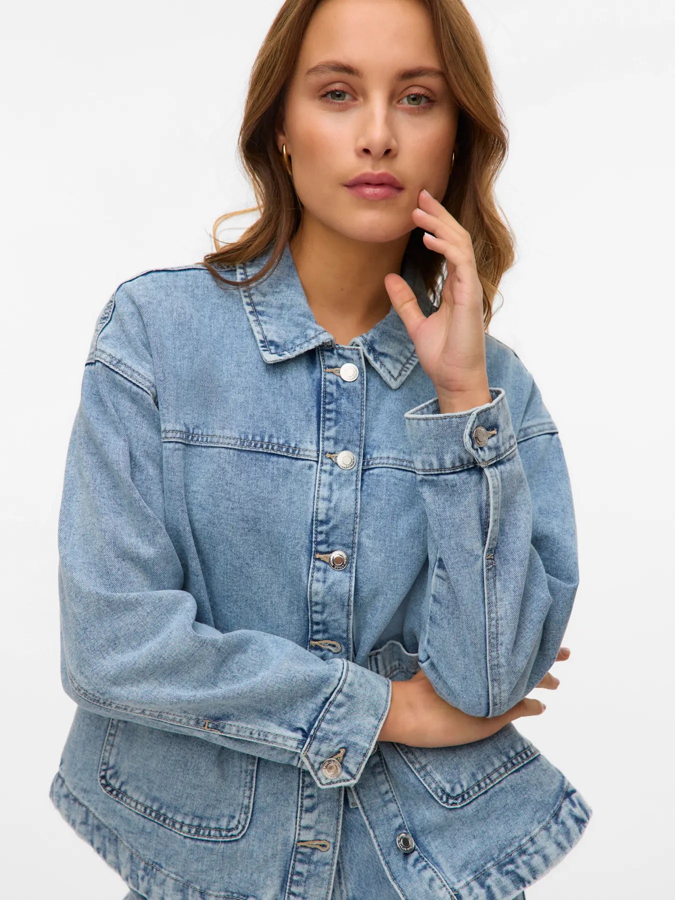 VMJAMIE LS DENIM SHACKET