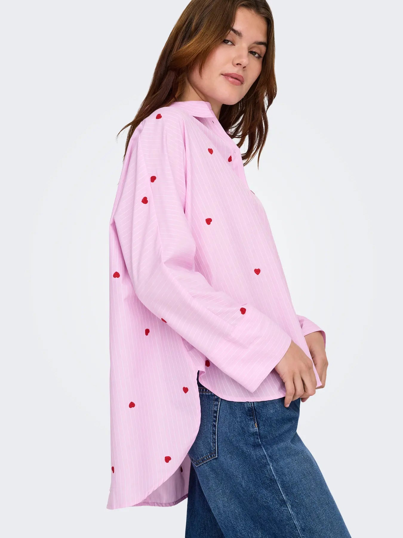 ONLNEW LINA GRACE LS STR EMB SHIRT