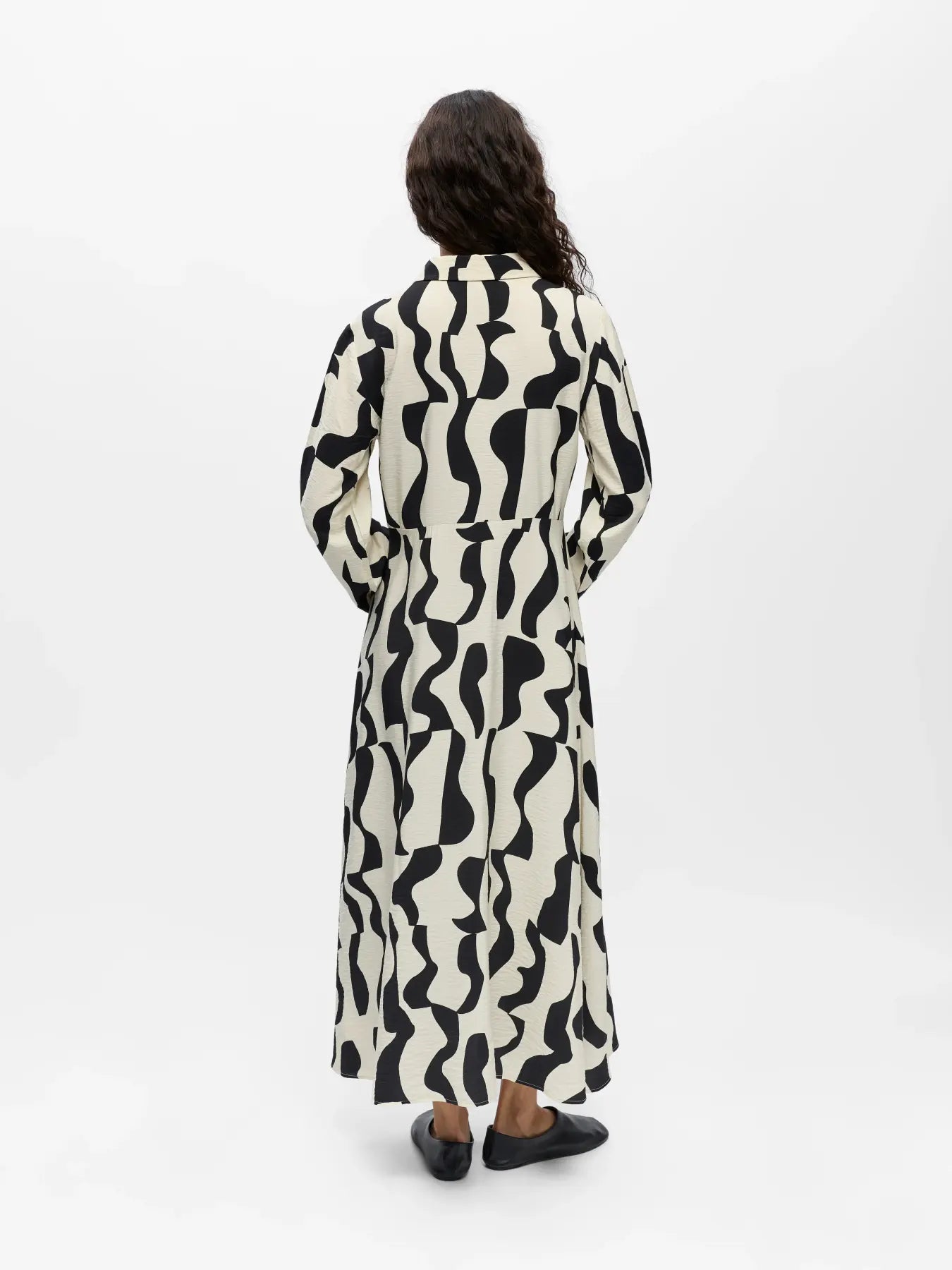 OBJJACIRA L/S LONG SHIRT DRESS