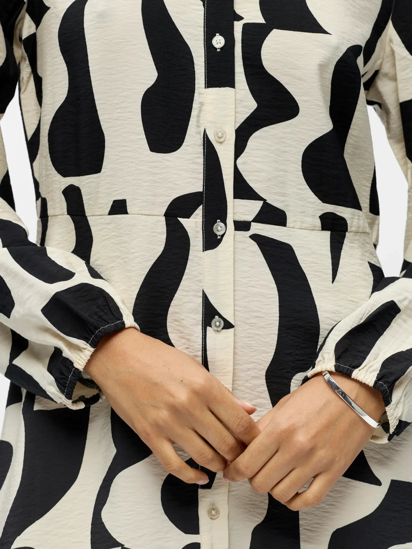 OBJJACIRA L/S LONG SHIRT DRESS