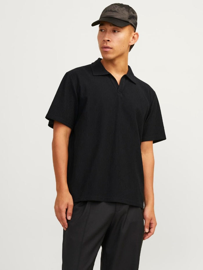 JORBROOKLYN PLISSE SPLITNECK POLO