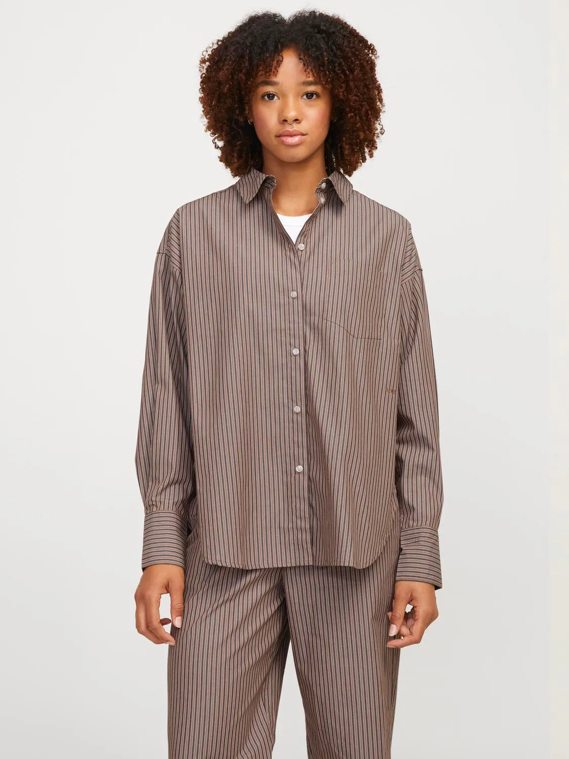 JXJAMIE LS RELAXED POPLIN SHIRT