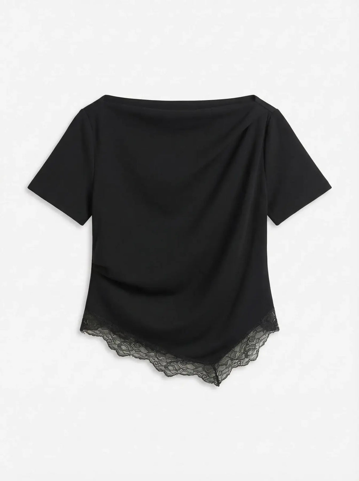 VMNELLI SS LACE BOATNECK TOP JRS