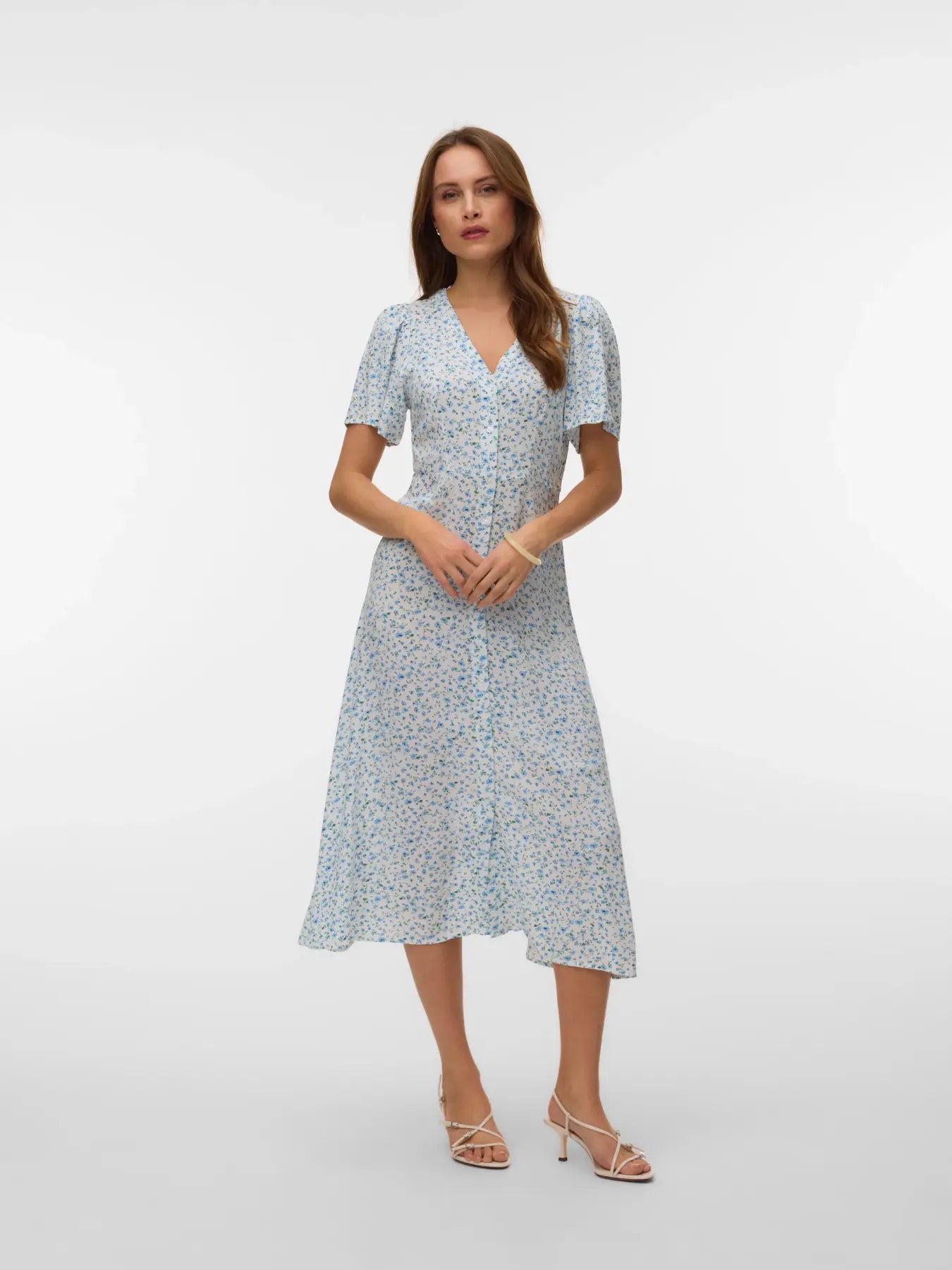 VMALBA SS CALF DRESS WVN