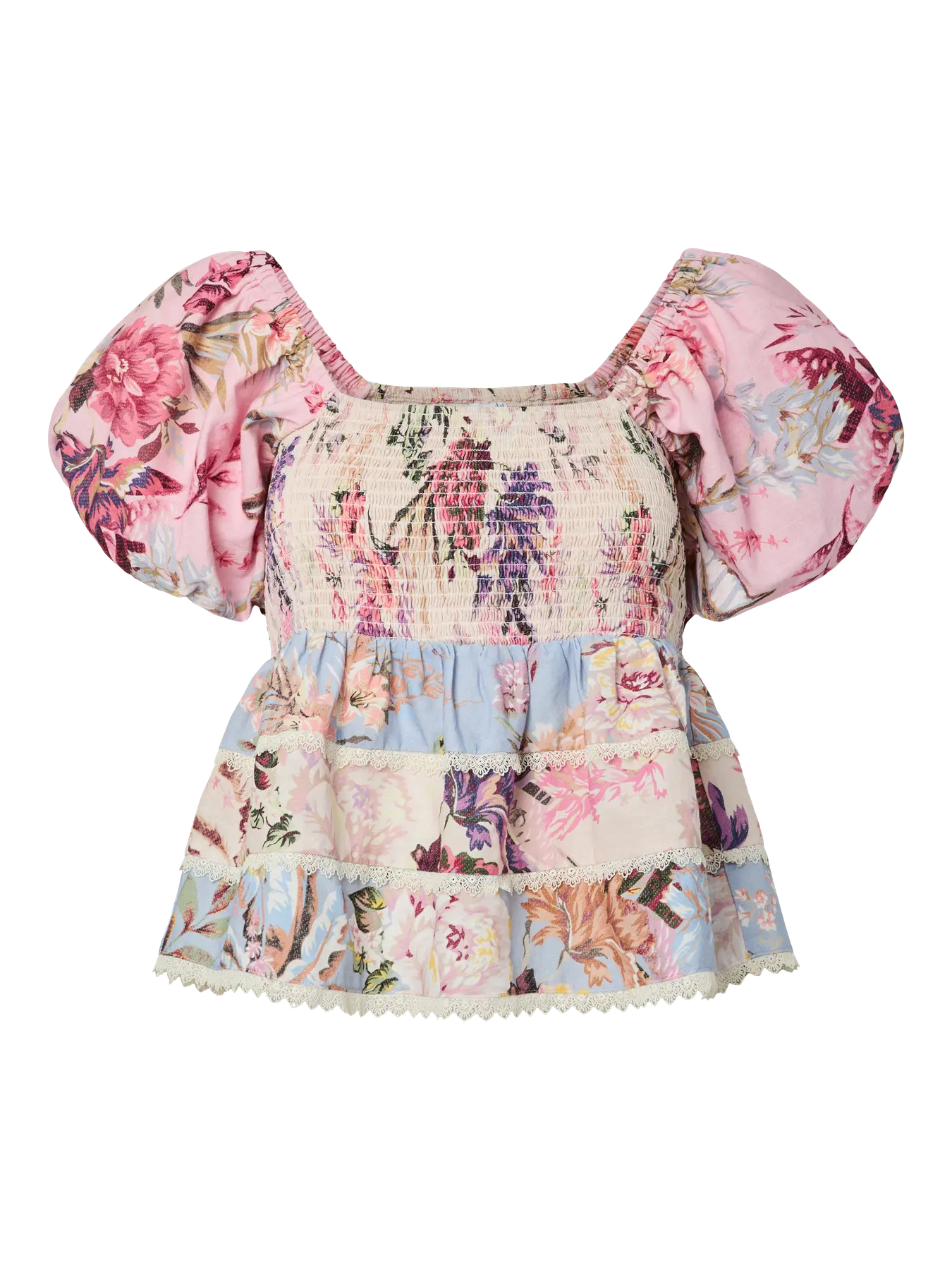 YASMESSA SS SMOCK TOP