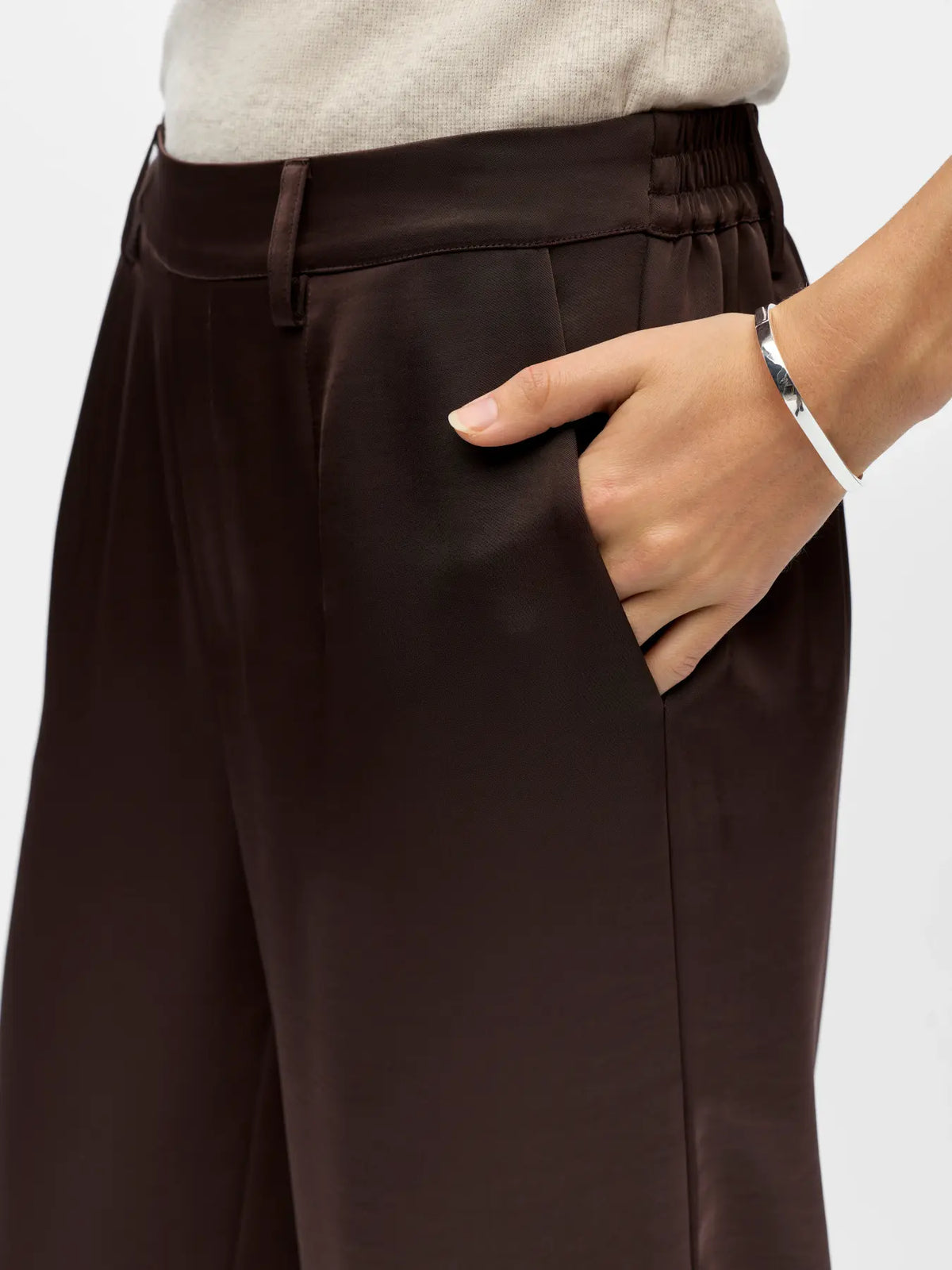 Objchilli MW Lisa Satin Pants