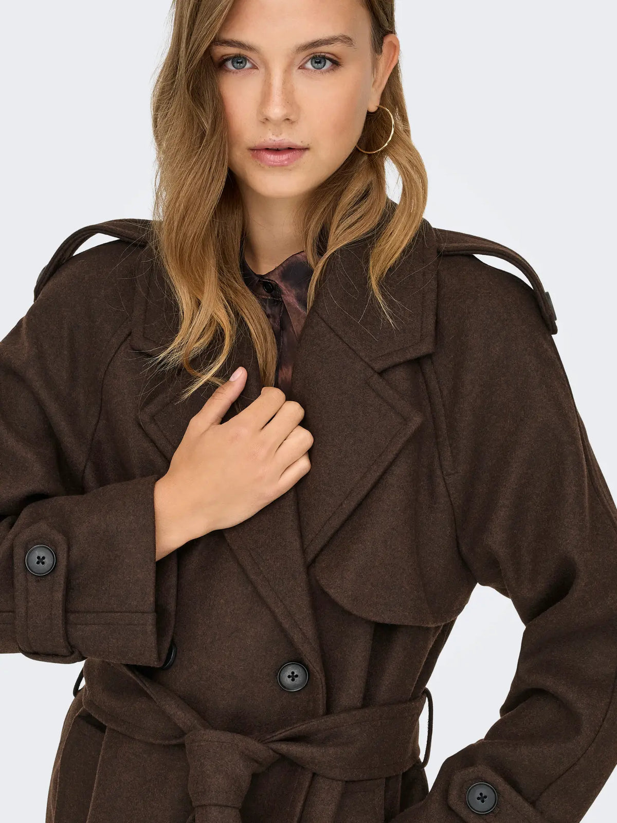 ONLDEAR-TRILLION LONG BELT COAT