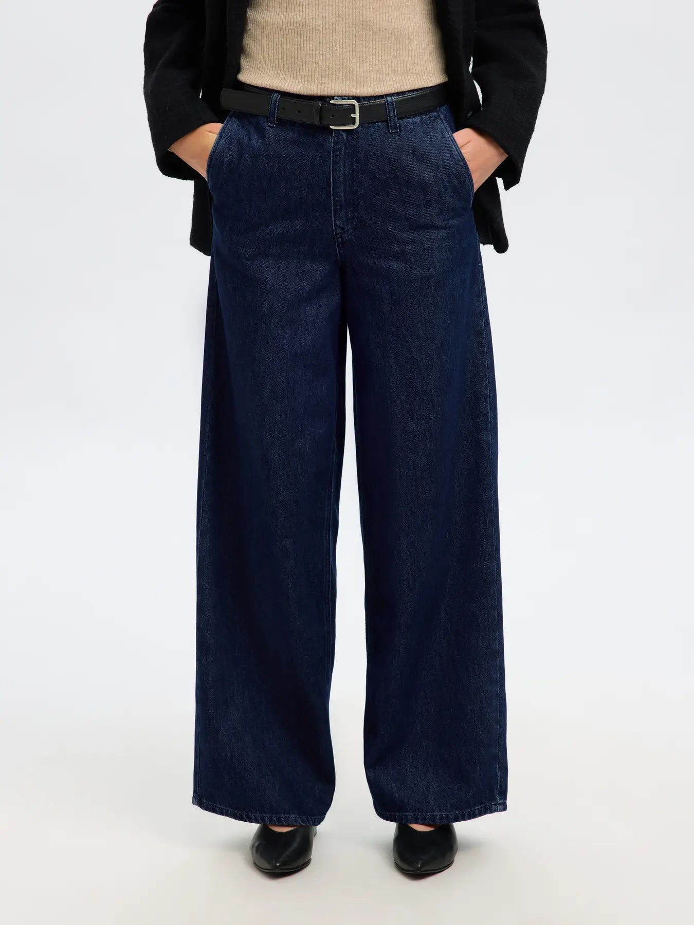 SLFEXTRA WIDE MELLA-BORA HW JEANS
