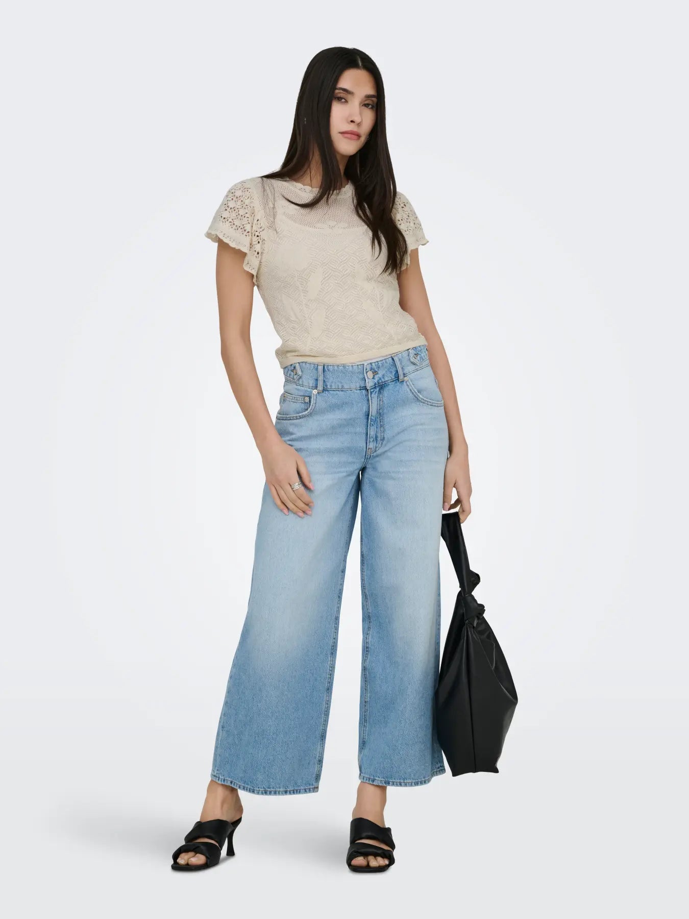 ONLESTRALLA S/S SHORT STRUCTOP KNT